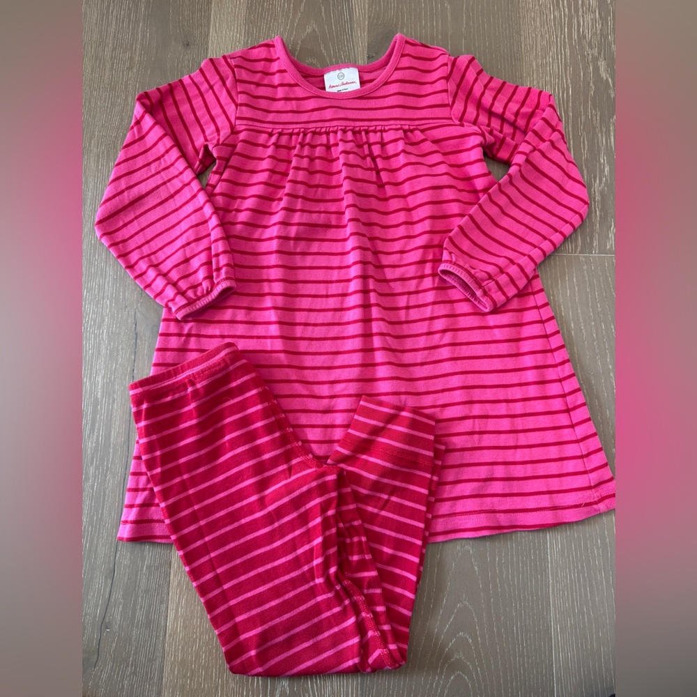 Hanna Andersson Dress/Leggings Set Size 110 (5)
